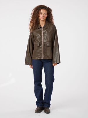 Titan Faux Leather Jacket