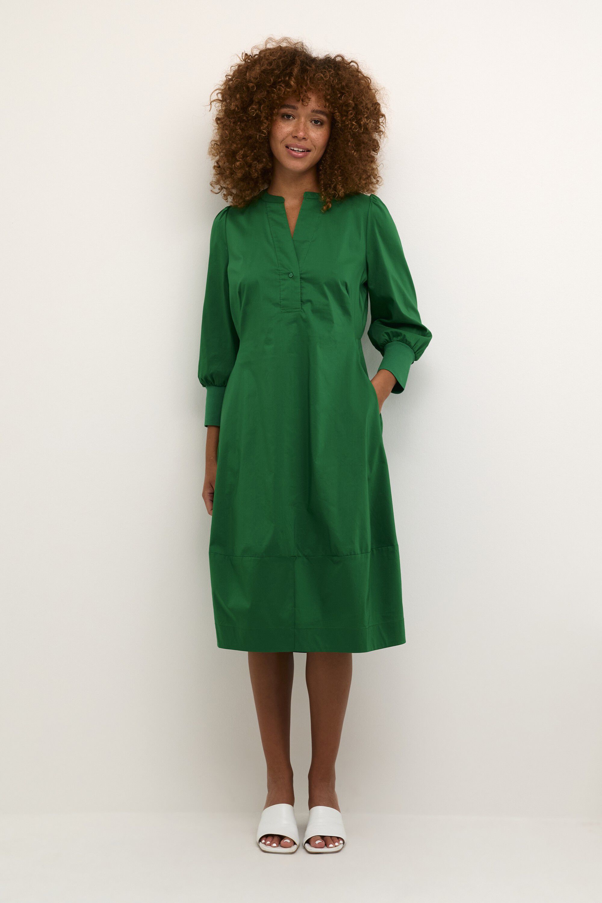 CUANTOINETT 3/4 SLEEVE DRESS