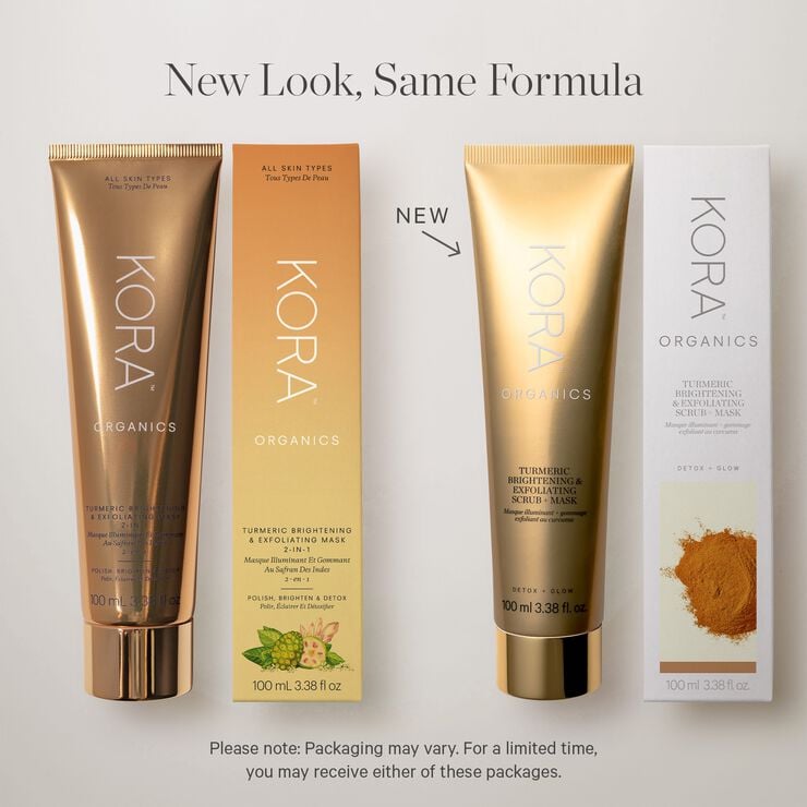Turmeric Brightening & Exfoliating Mask, 2-in-1