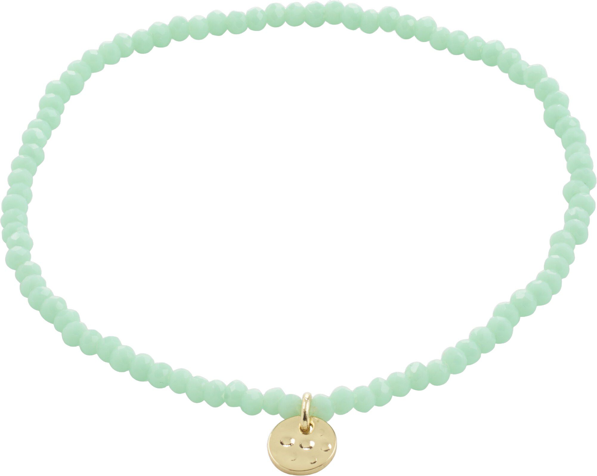 INDIE bracelet mint green, gold-plated