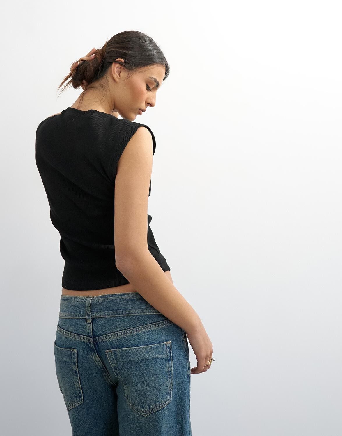 Tsadela Sl Rib Boyfriend Tank Jrs