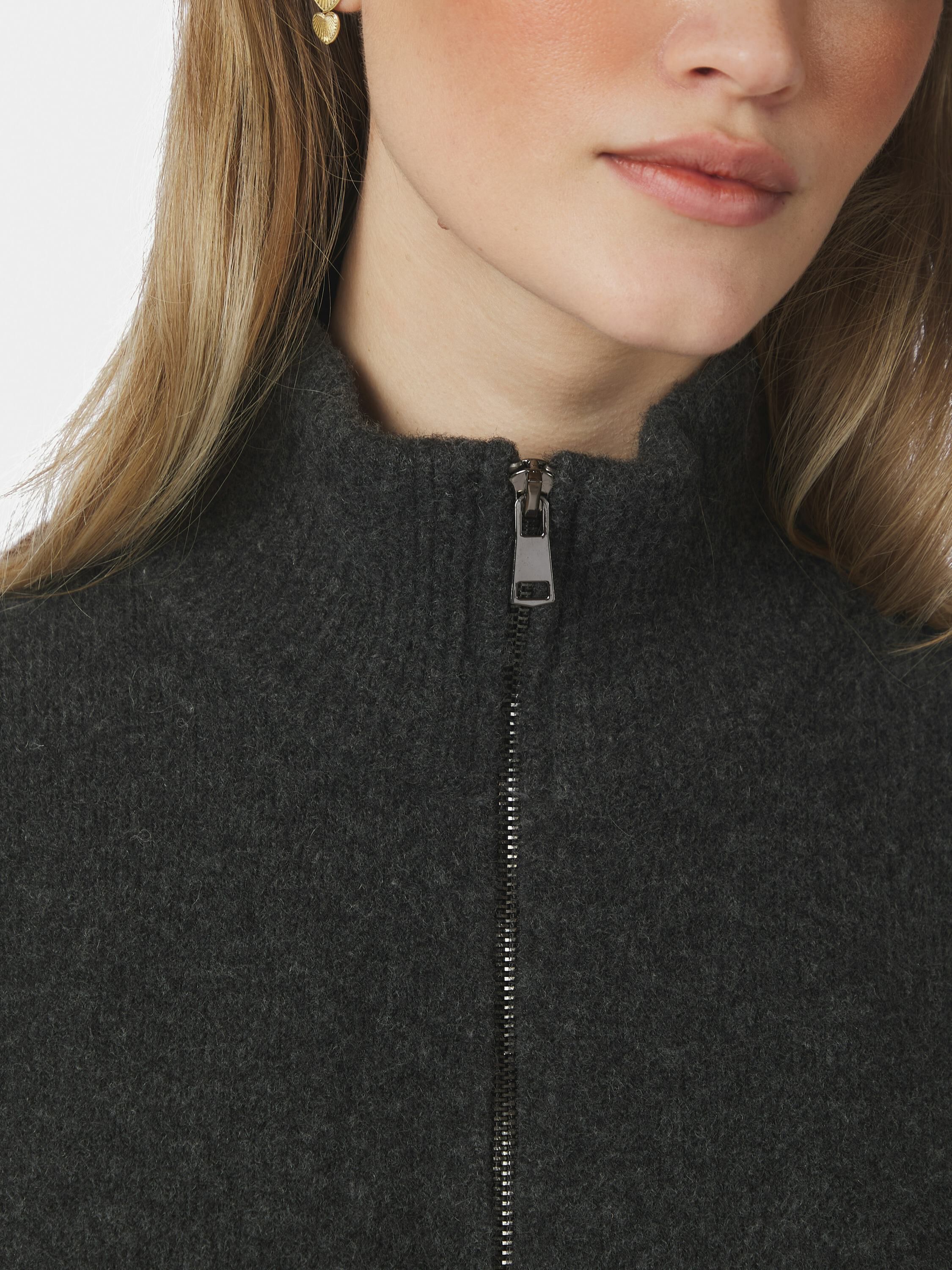 Asley Zip Knit Cardigan
