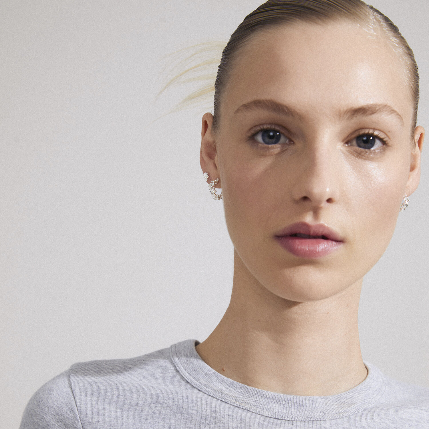 ZHURI recycled earrings 2-in-1 set silver-plated