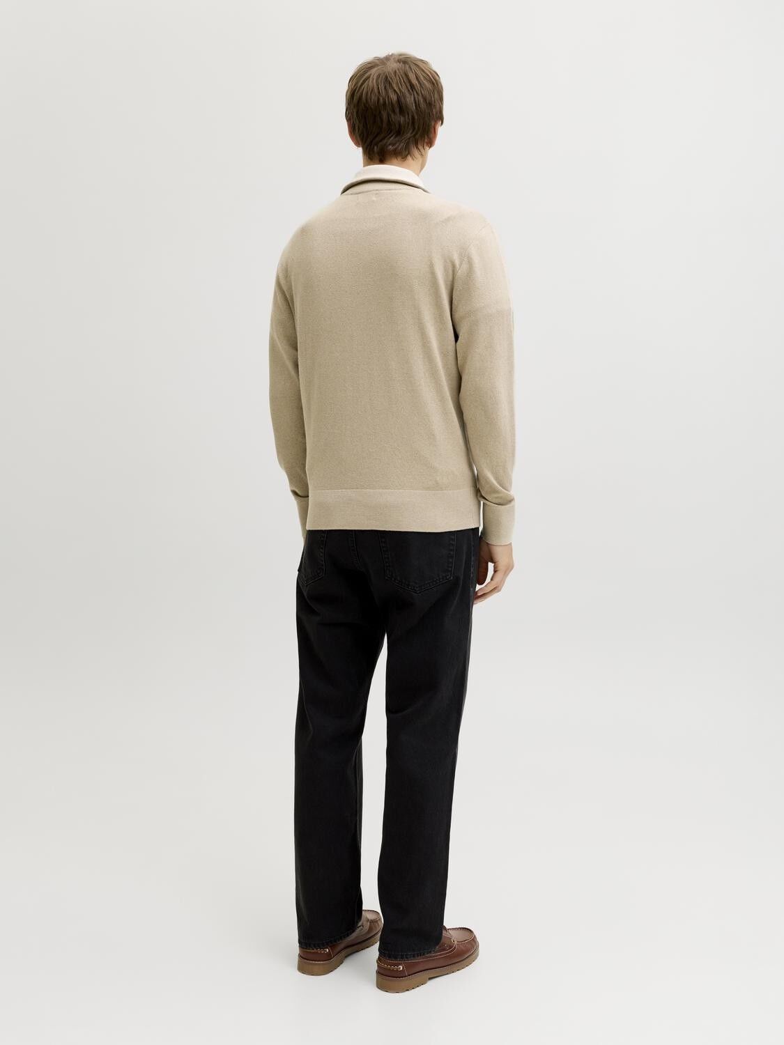 JREBBEATON KNIT HALF ZIP