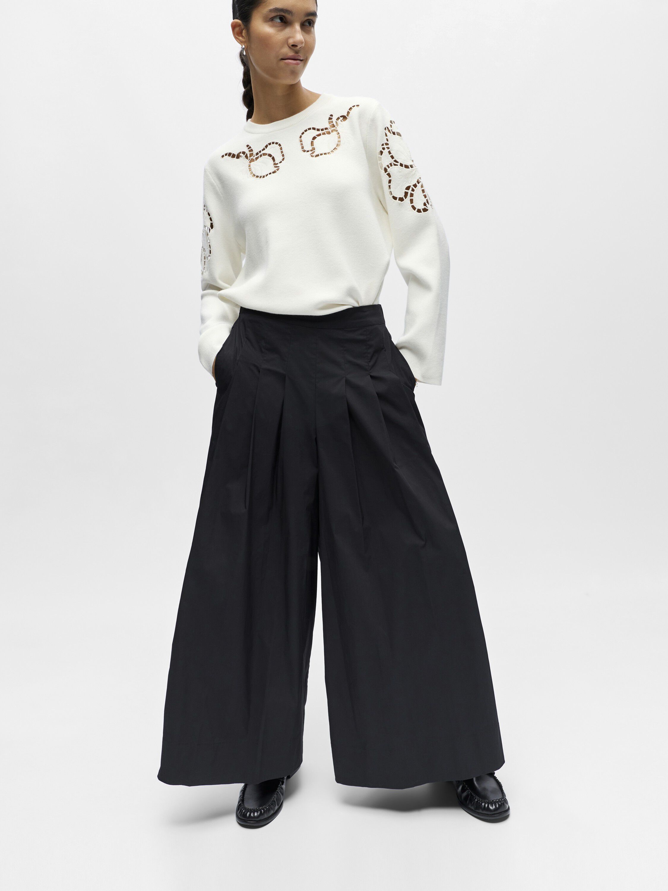 Objpaige Hw Plisse Culotte byxa 145