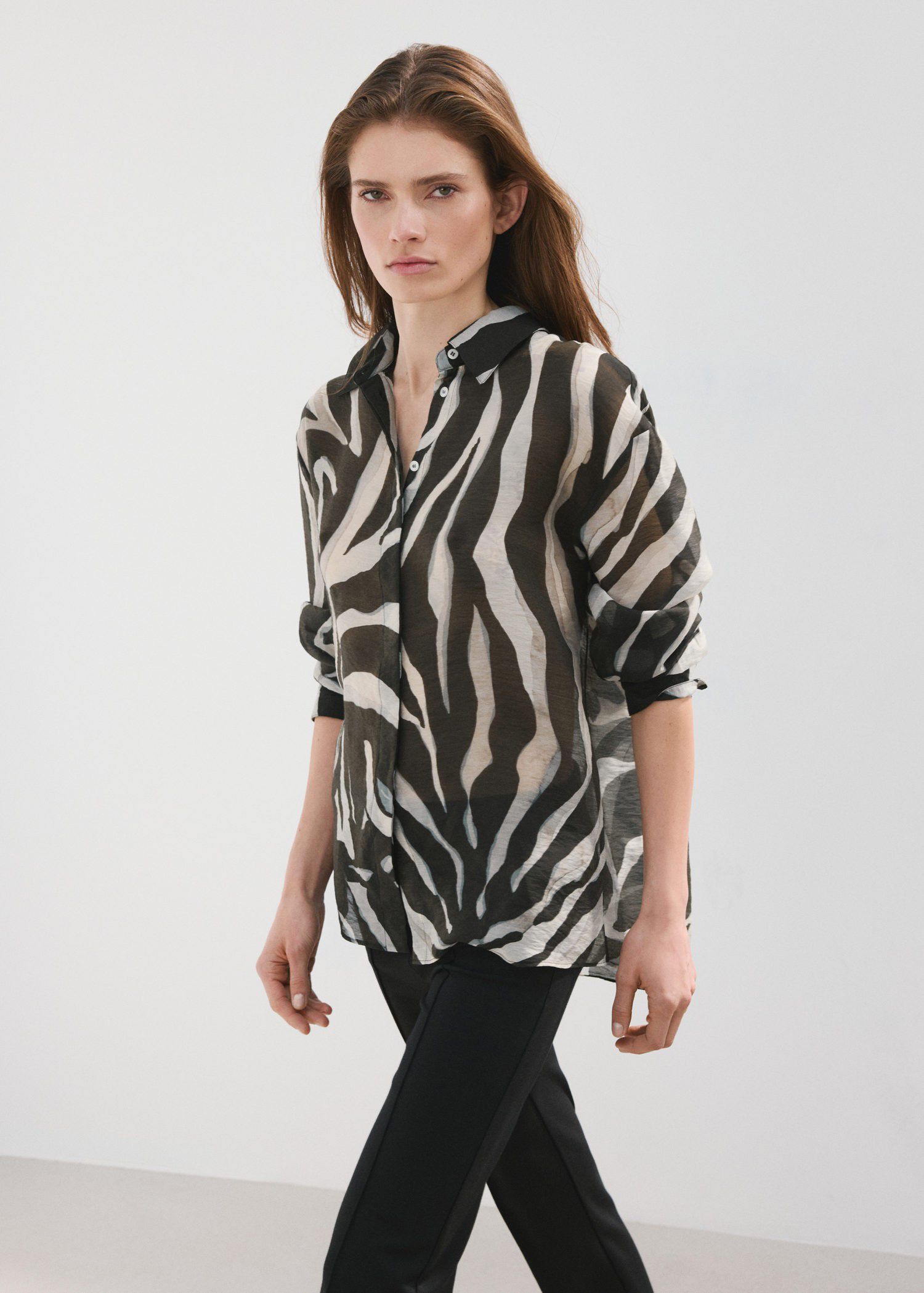 Lyocell printed shirt