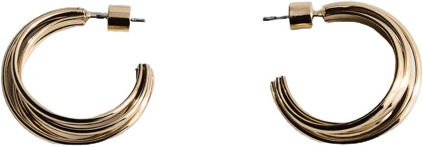 Intertwined hoop earrings
