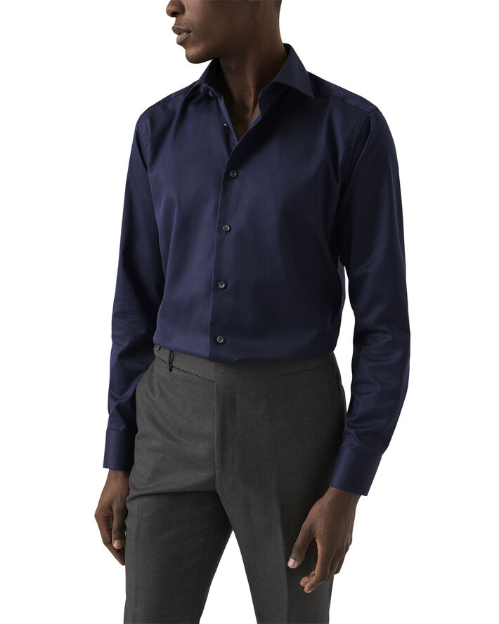 Contemporary Fit Light Blue Signature Twill Shirt