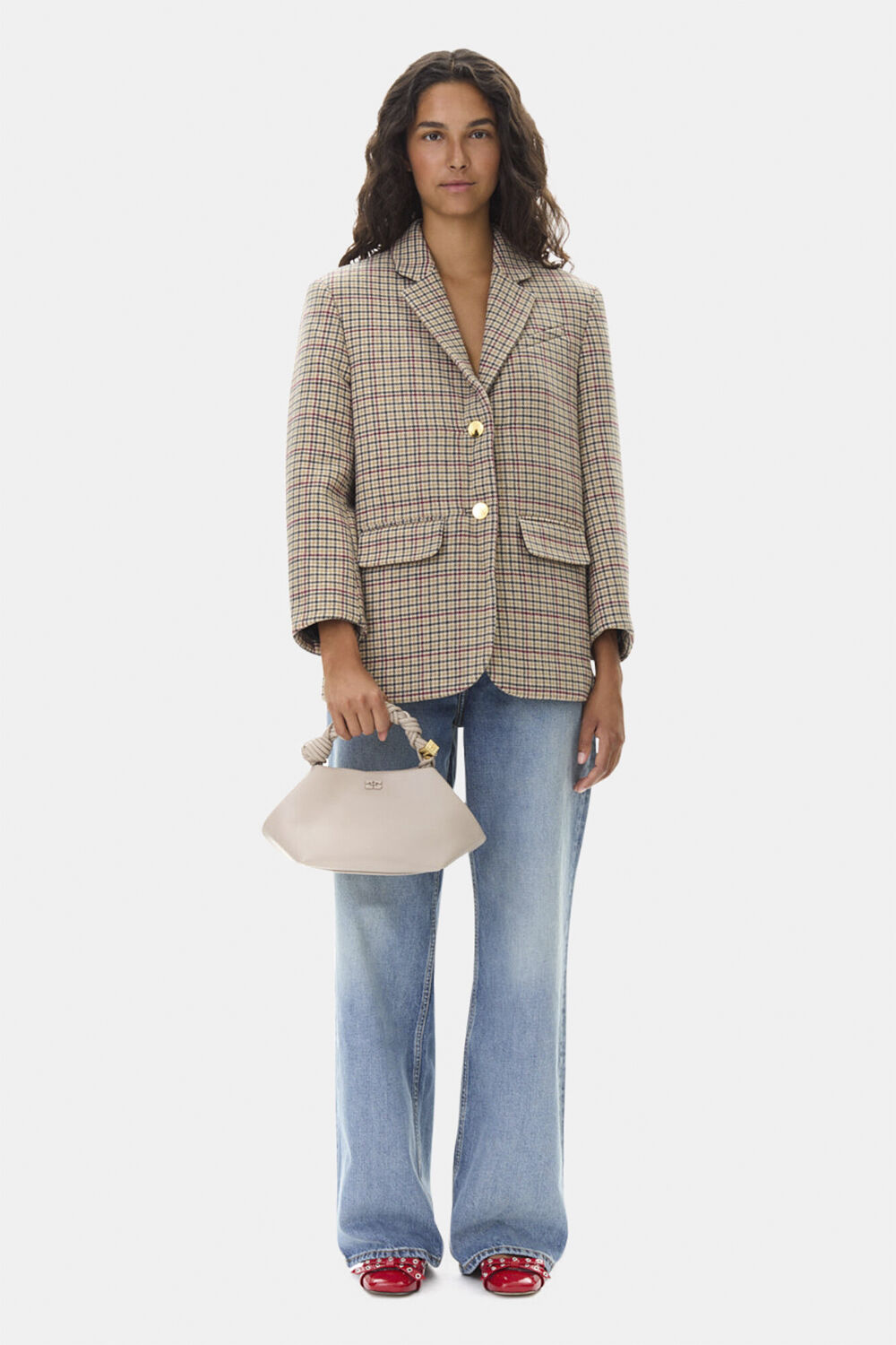 Ganni Bou Bag Small Croco