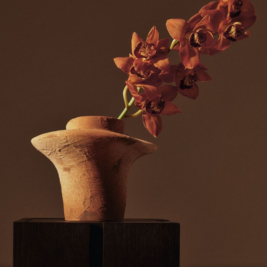 Evio Vase - H22 - Burnt Umber