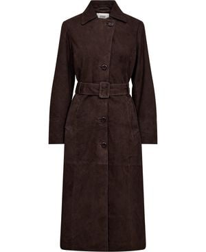 Esi 8 Trench coat - 100% Lamb suede LWG