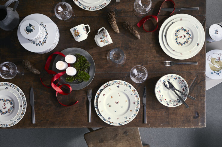 GC Cottage Krus 30 cl hvid m. deko