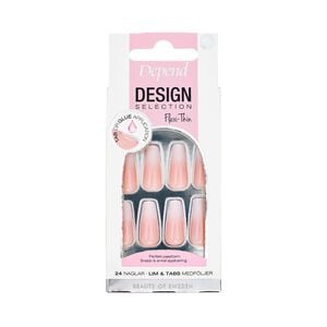 Depend kunstige negle Design Selection French Fade Coffin