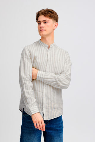 CFANTON LS CC linen striped shirt