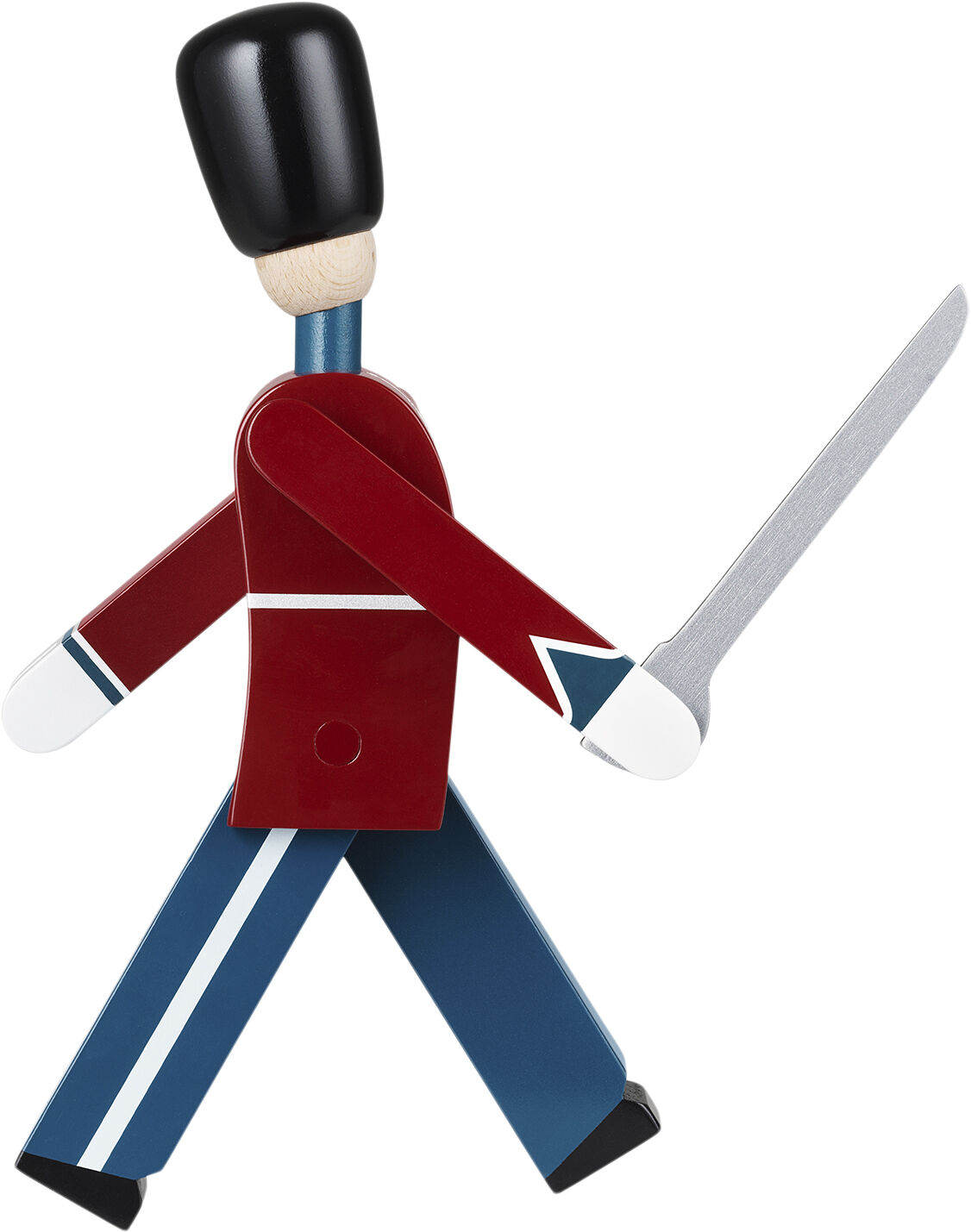 Officer med sabel lille r&oslash;d/bl&aring;/hvid