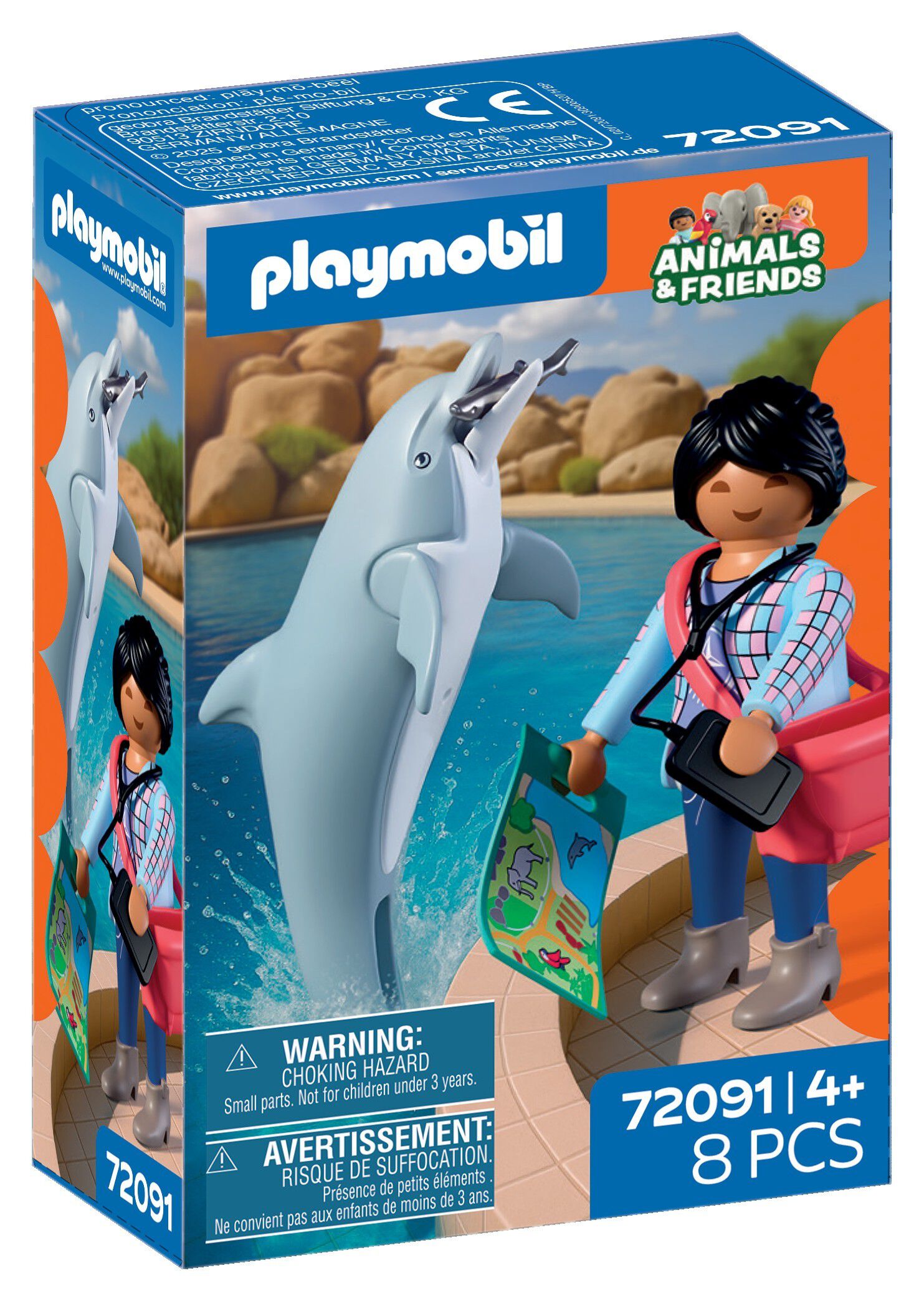 Zoo: Dolphin and Visitor