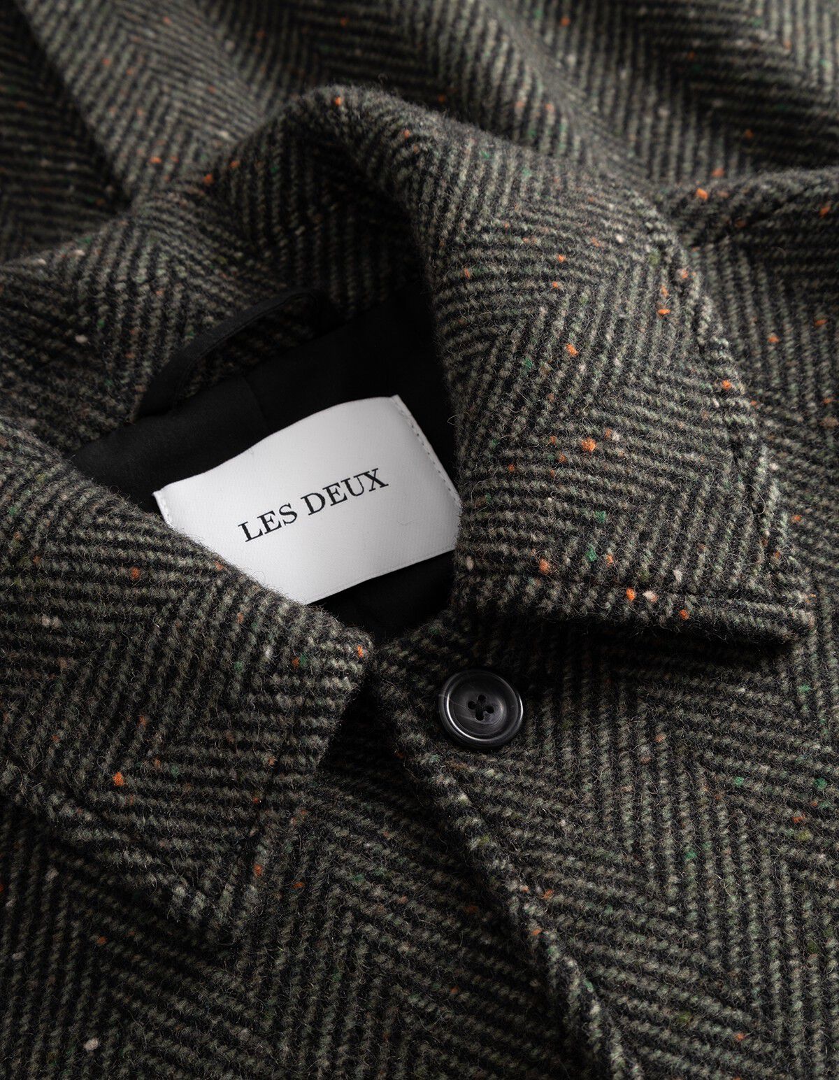 Maximilian Herringbone Wool Coat