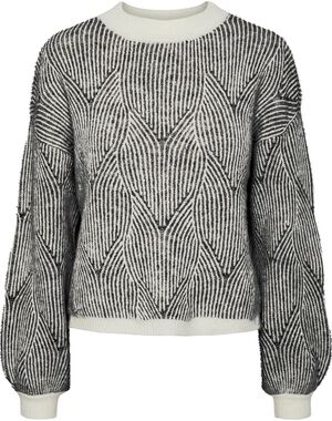 PCJENNA LS O-NECK KNIT NOOS BC