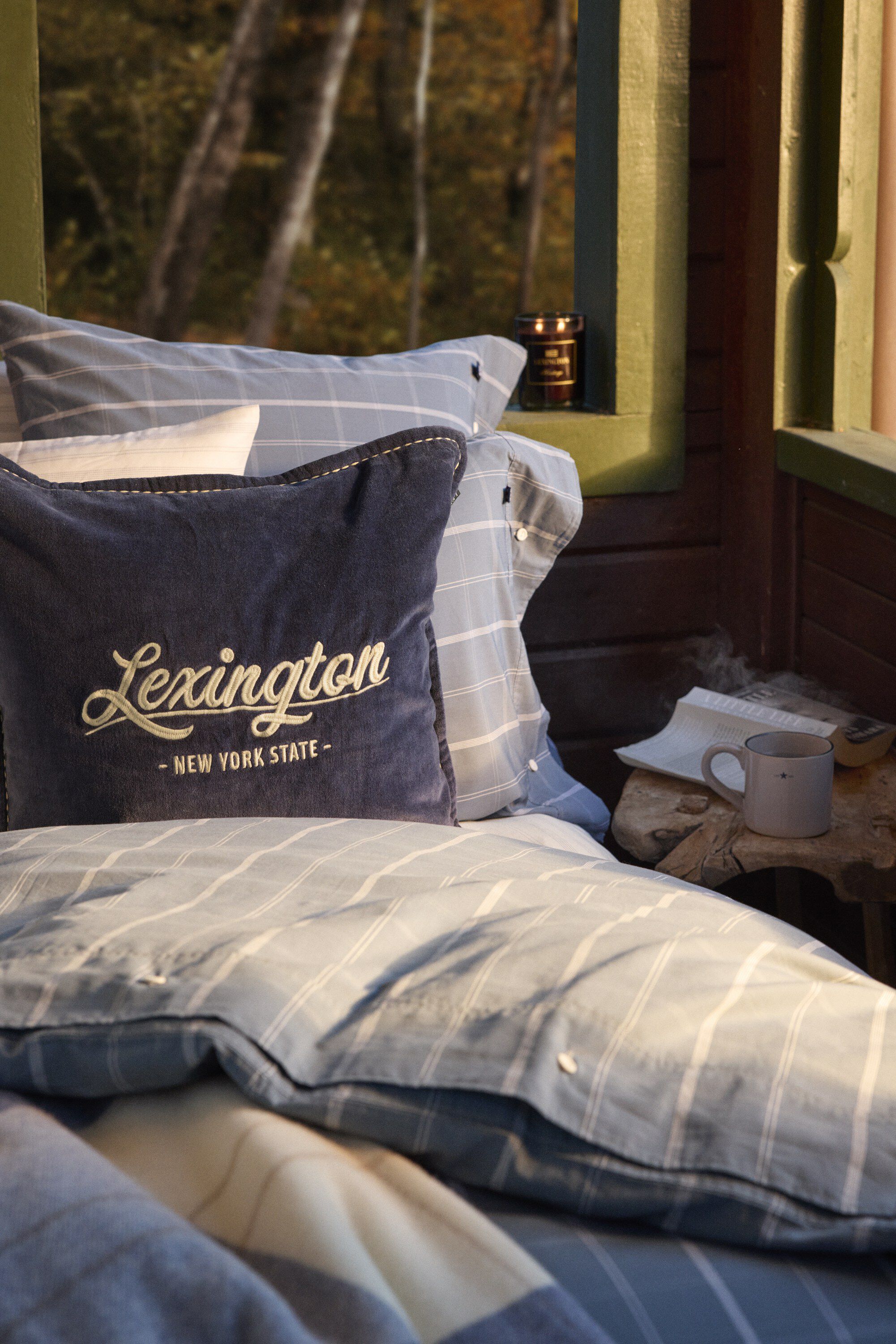 Logo Organic Cotton Velvet Pillow Cover