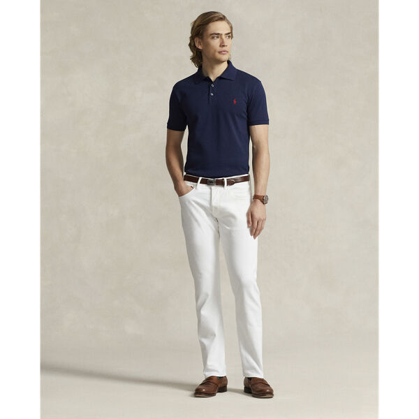Slim Fit Stretch Mesh Polo