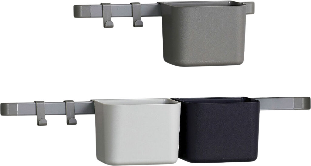 Opbv. holder 3 pk,1 lang,1 kort skinne, Dusty Grey