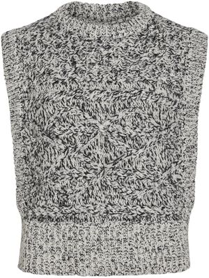 ROUSALLY O-NECK KNIT VEST/PF