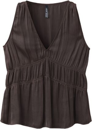 Ruched V-neck top