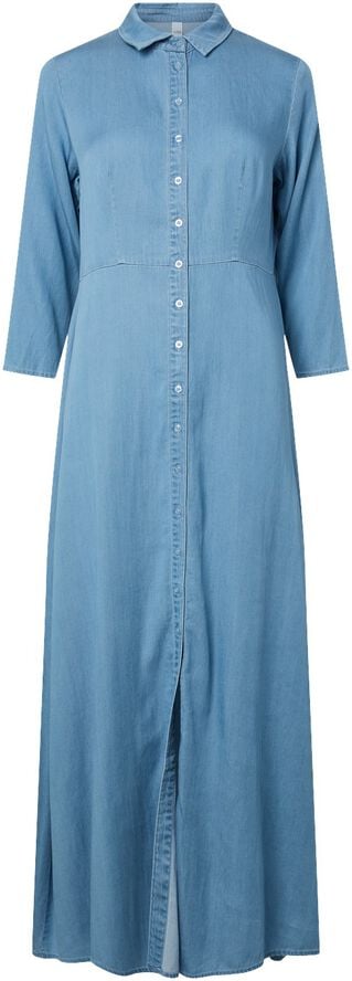 YASSAVANNA 3/4 LONG CHAMBRAY DRESS