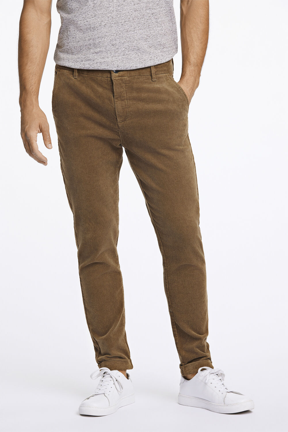 Cropped corduroy pants