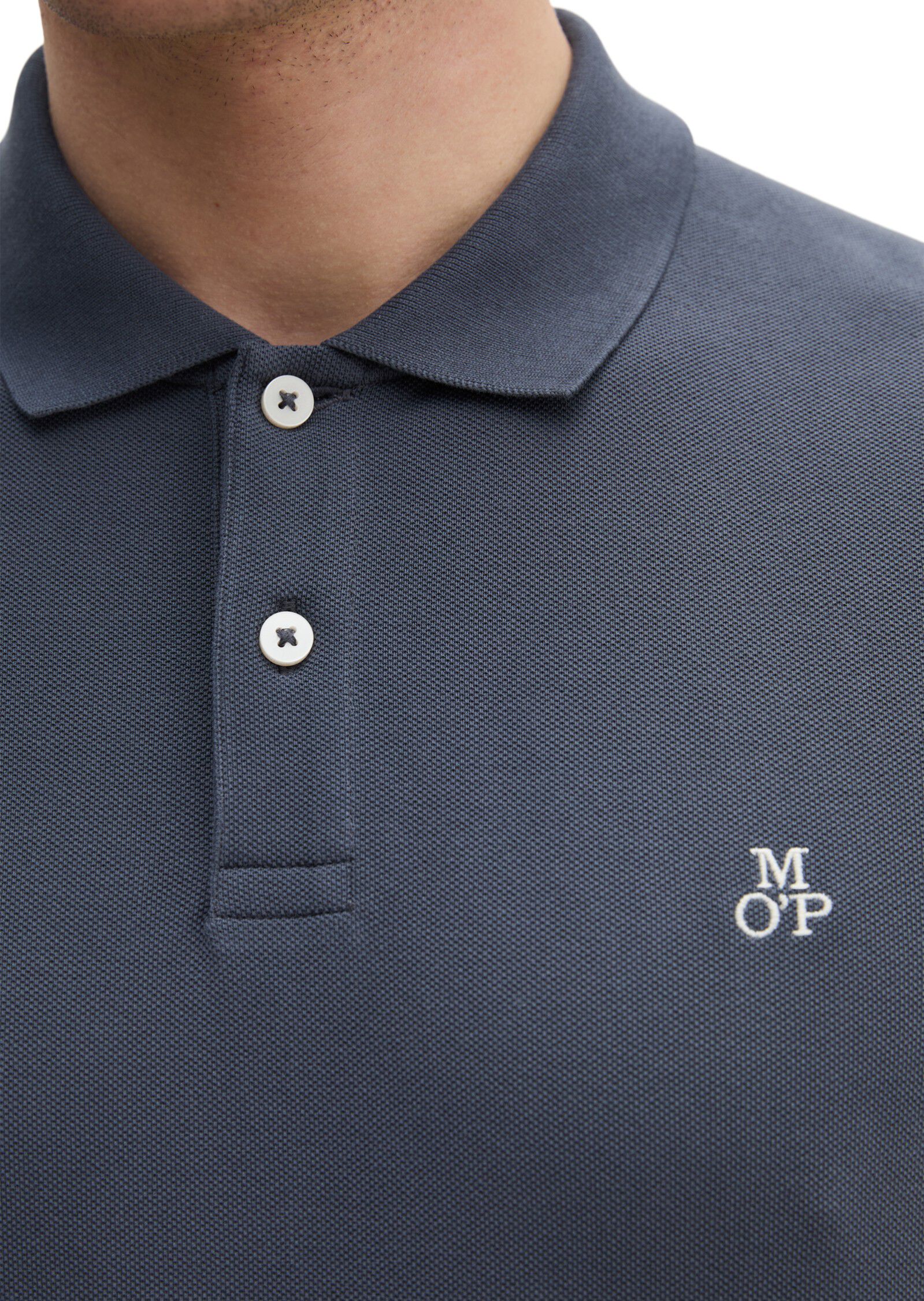 Polo shirt, short sleeve, button pl