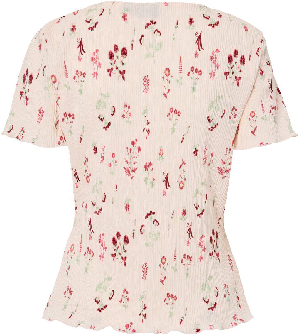 Pcflora Ss O-Neck Top Jrs Msa Bc