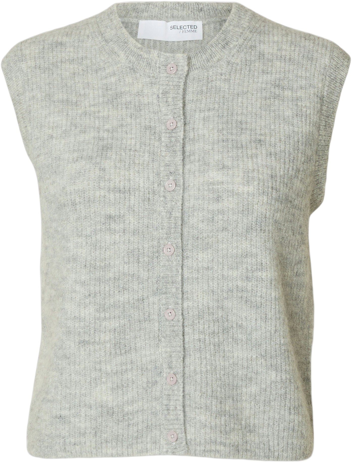 SLFLULU SL BUTTON O-NECK VEST EX