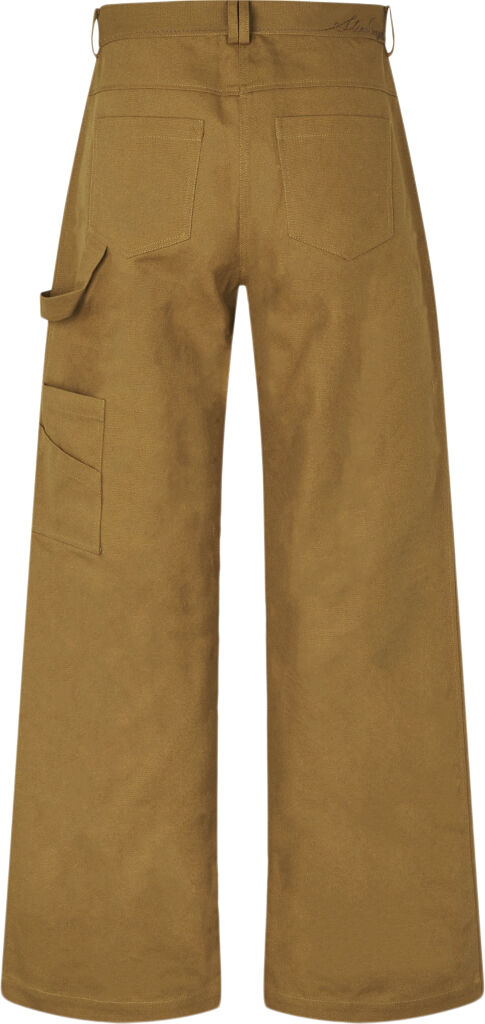 2368 Beaded Embellished Canvas, Utility Workwear Pants