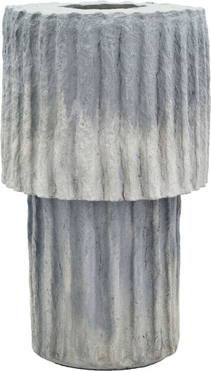 Lampa Styles 25 x 44 cm Blå Pappmache
