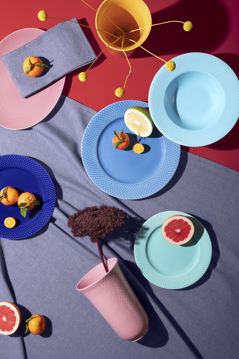 Rhombe Color Dyb tallerken &Oslash;24. 5 cm turkis