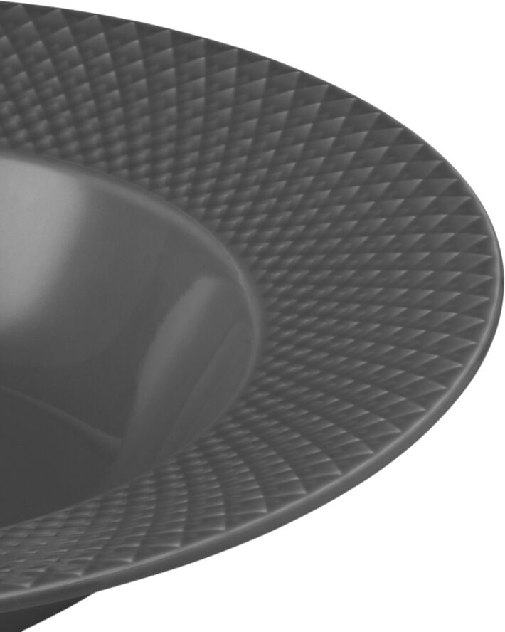 Rhombe Earth Dyb tallerken Ø24. 5 cm slate