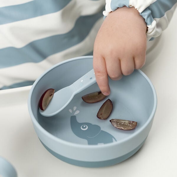 Foodie bestiksæt Happy dots Blå