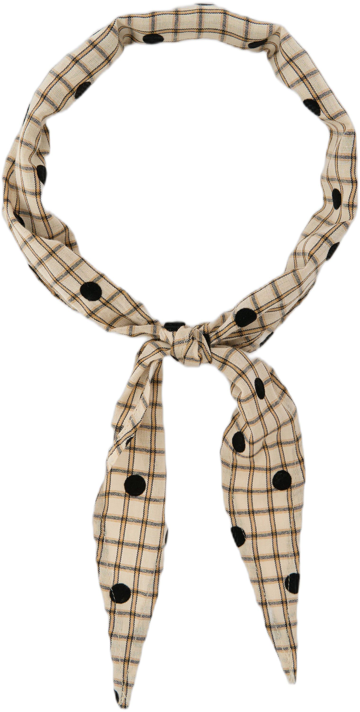 Scarf diamond shape velvet dot