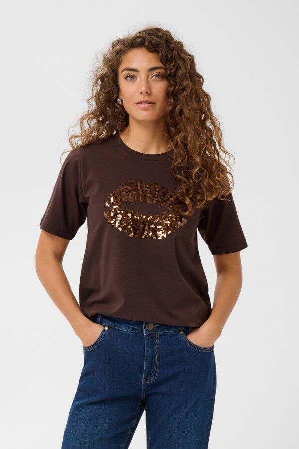 CUBREE GITH SEQUIN T-SHIRT