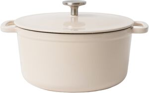 Emaljeret st&oslash;bejernsgryde 4,5L - Creme