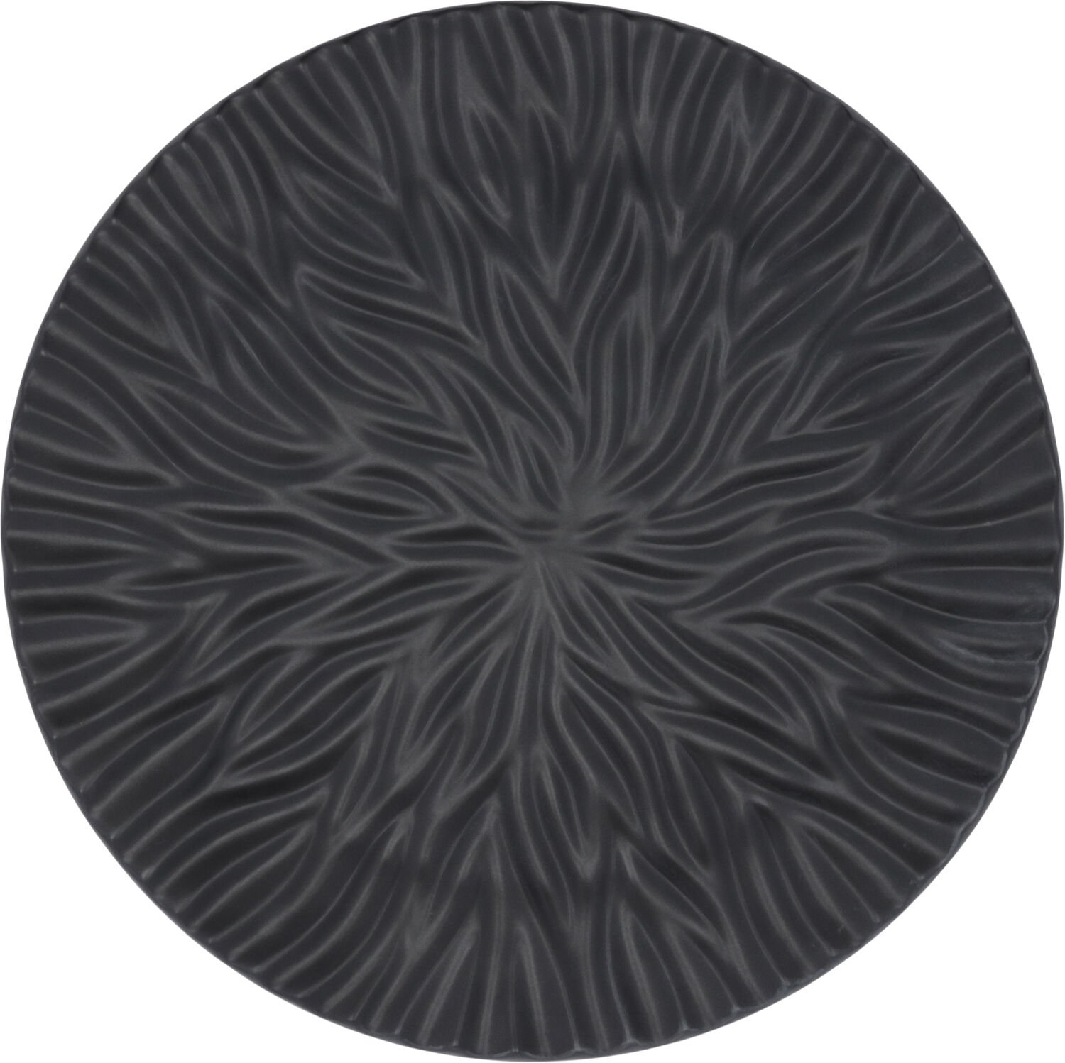 Fat Flame 32,5 cm Matt svart Porslin