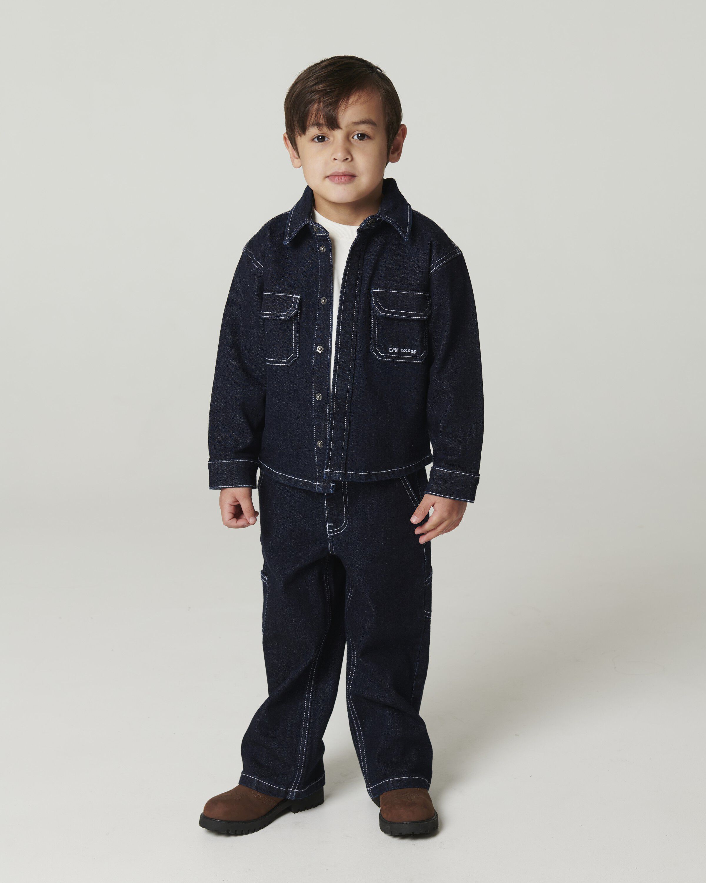 Denim Cargo Pants