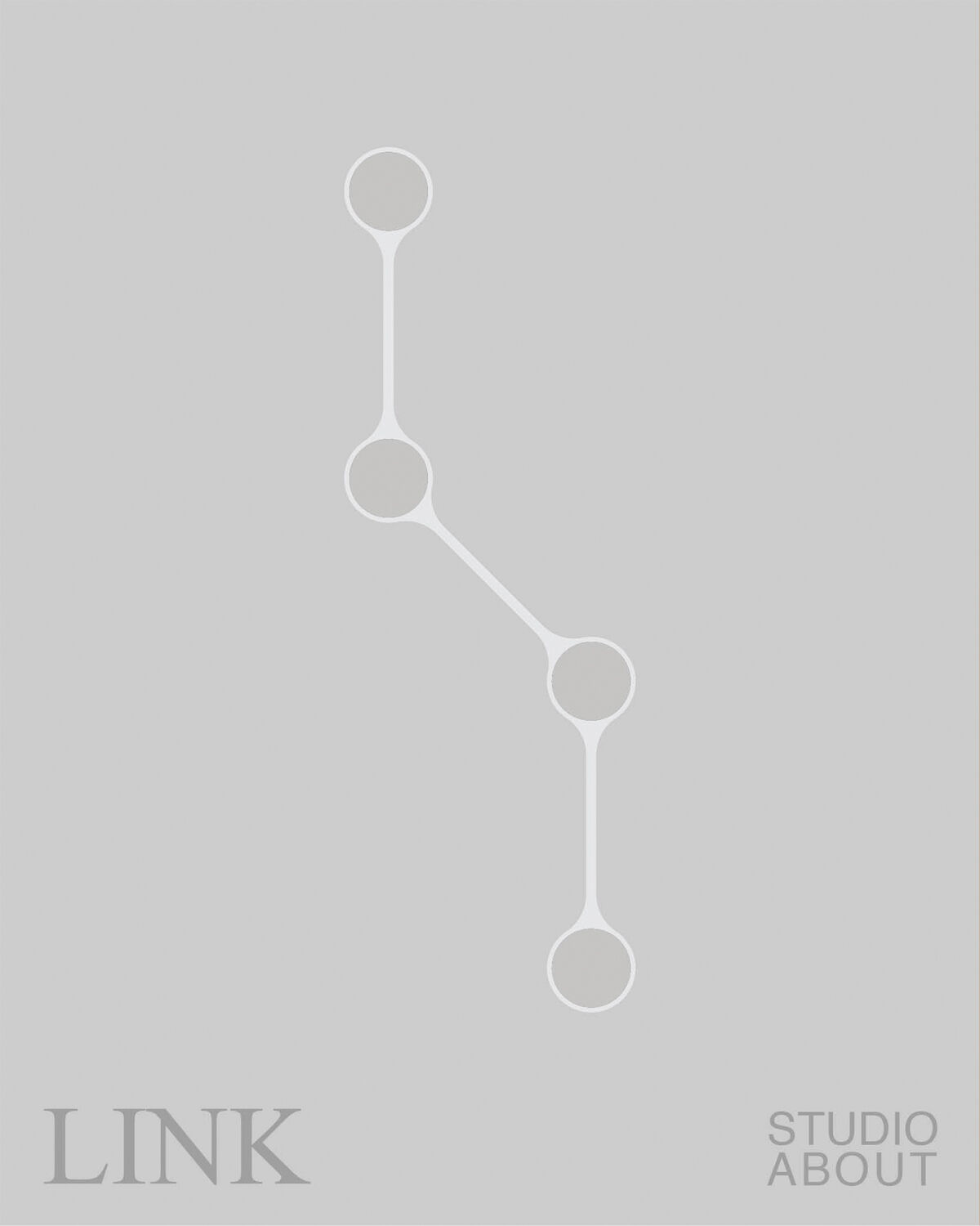 LINK, CANDLE HOLDER, POLISHED ALUMINIUM, 11060P