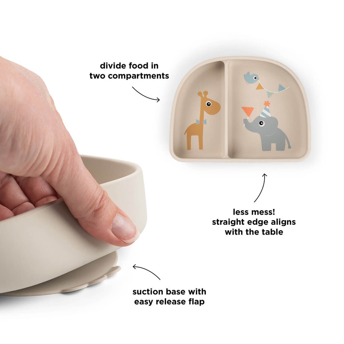 Stick&Stay inddelt sk&aring;l Celebration Sand