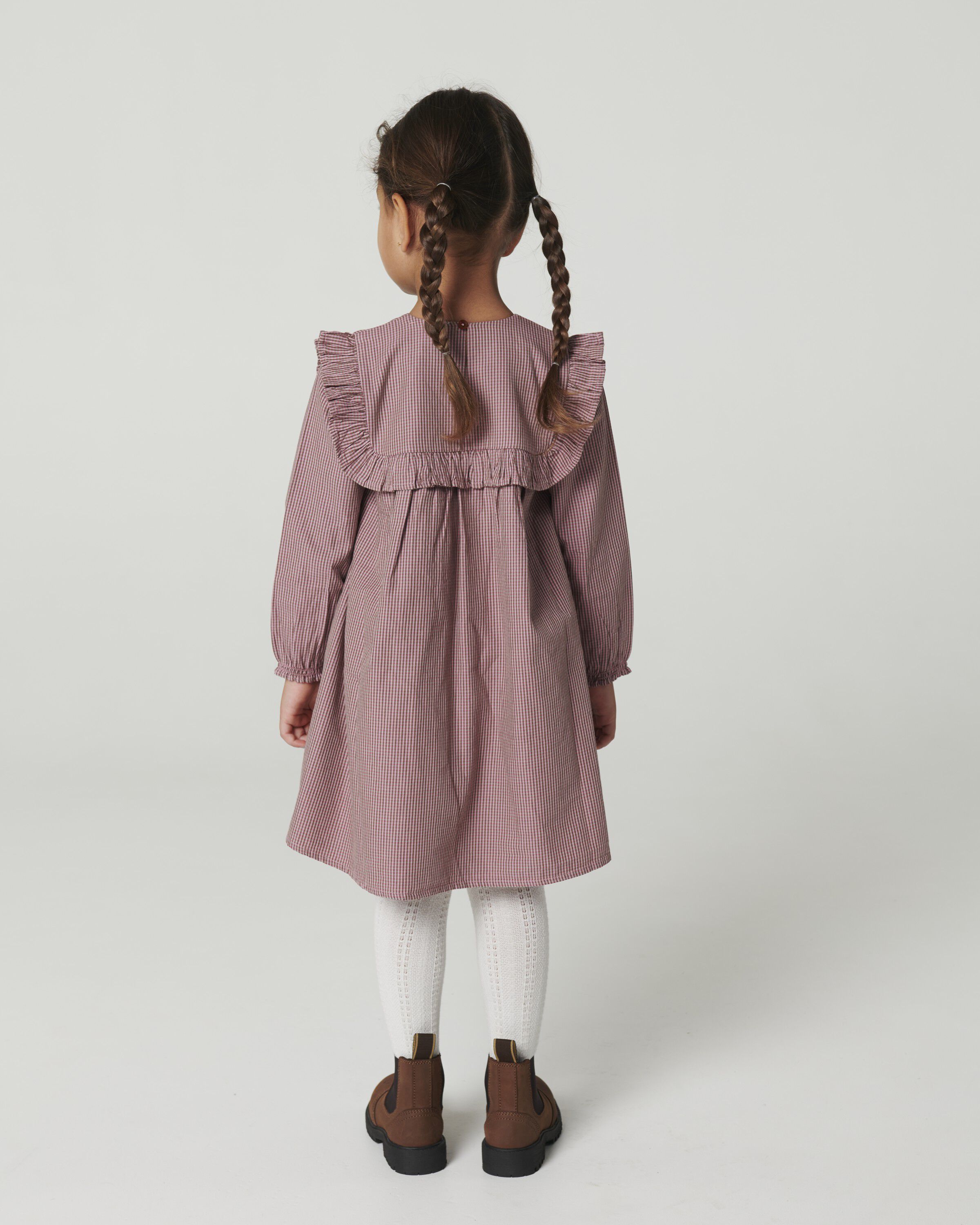 Long-sleeved Dress with all-over embroidery