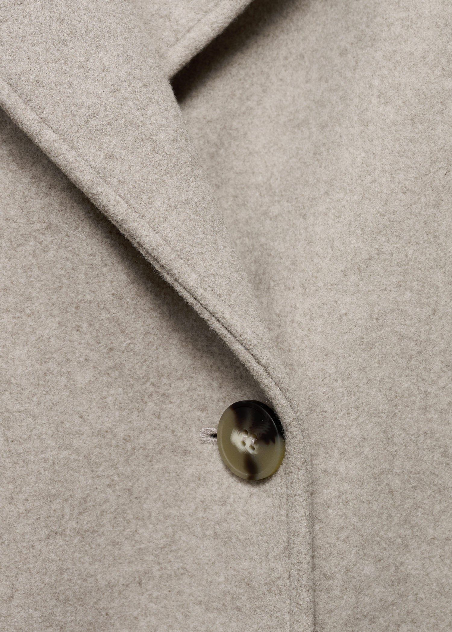 Double-breasted midi coat