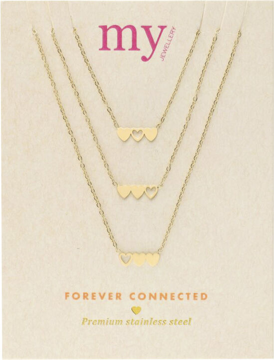 Necklace set triple heart