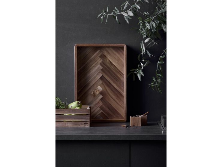 Bricka 45,7 x 30,5 x 6,3 cm Akaciaträ