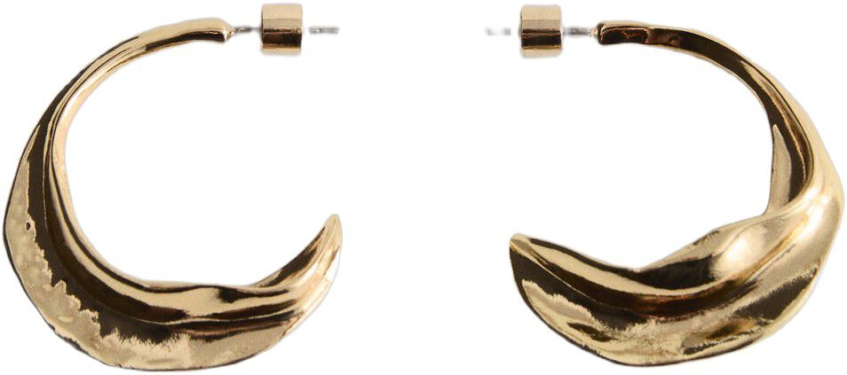 Embossed hoop earrings