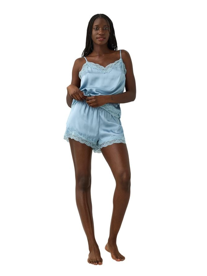 Pyjamasshorts i satin